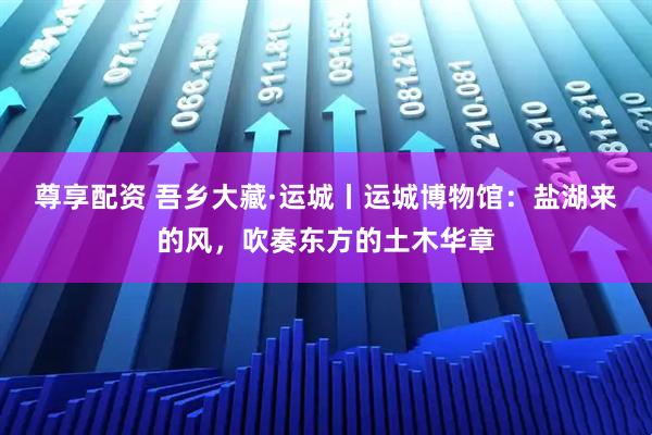 尊享配资 吾乡大藏·运城丨运城博物馆：盐湖来的风，吹奏东方的土木华章