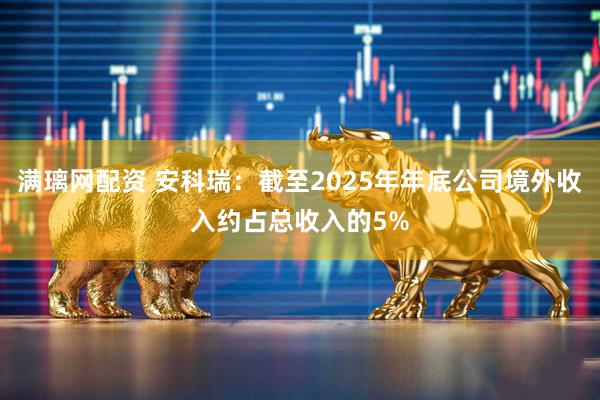 满璃网配资 安科瑞：截至2025年年底公司境外收入约占总收入的5%